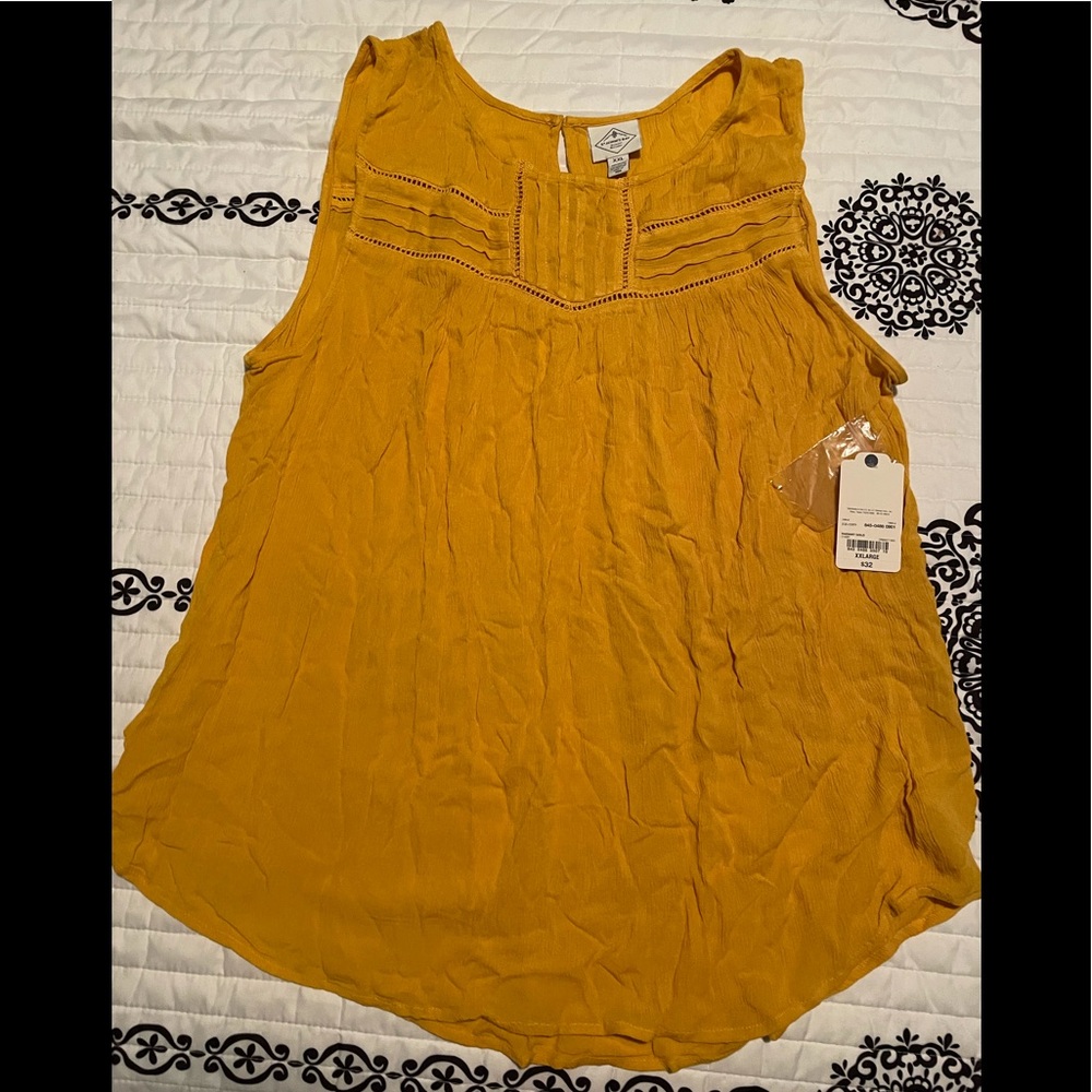 Mustard yellow tank top